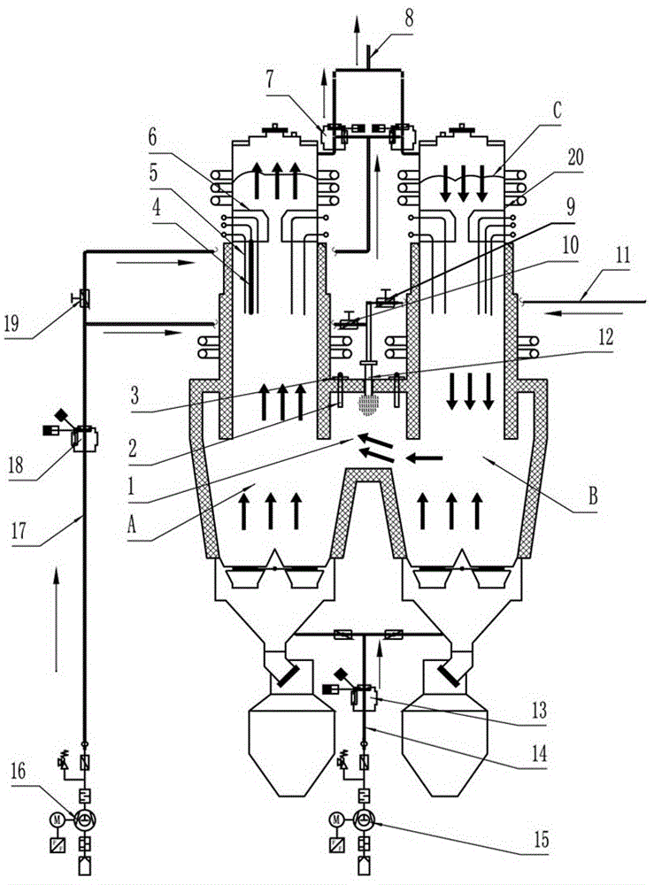 雙膛石灰生產(chǎn)線(xiàn)結(jié)構(gòu)圖